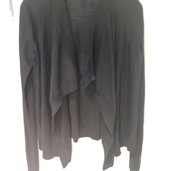 Water fall  cardigan Givenchy wool  large where with a broach as is look at pic - Picture 3 of 7